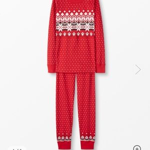 Hanna Andersson Heritage Fairisle in Red pajamas